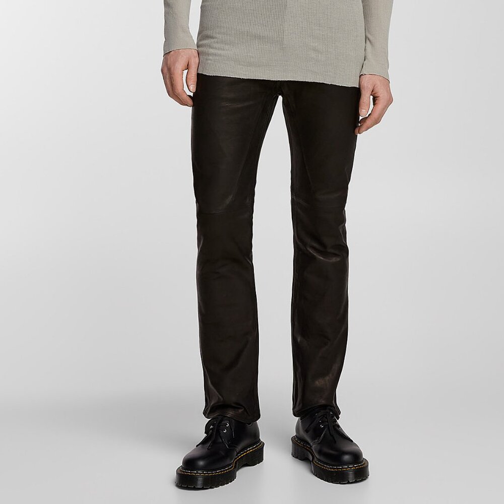 BNWT SS24 RICK OWENS "LIDO" JIM TAPERED LEATHER PANTS 30 & 32